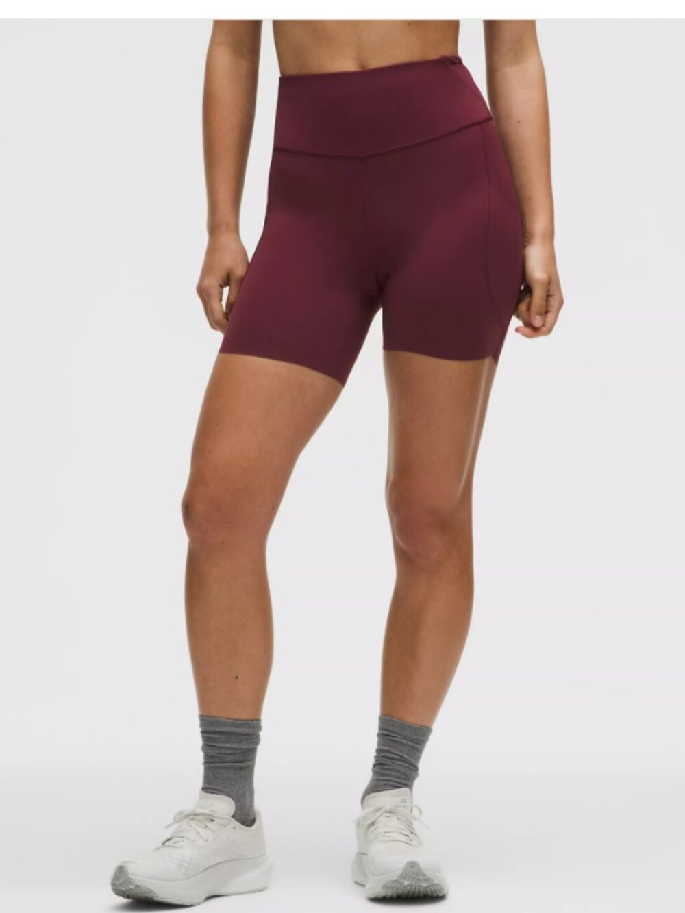 Lululemon Fast and Free High-Rise Short 6" Burgundy Bay